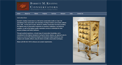 Desktop Screenshot of keatingconservators.com