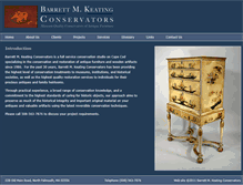 Tablet Screenshot of keatingconservators.com